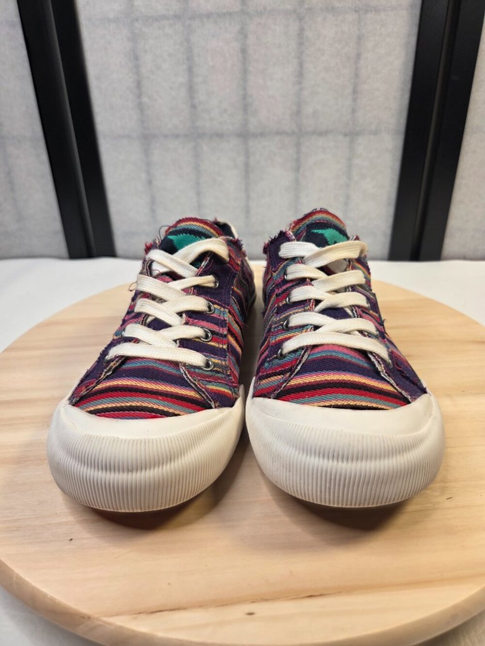 Rocket Dog Jazzin' Purple Multicolor Lace-up Sneakers Women US 9 - Picture 3 of 10
